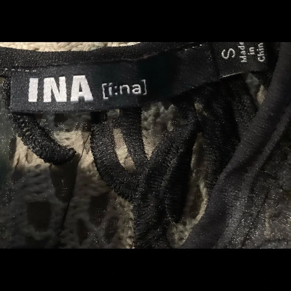 INA Sleeveless Black Ruffle Tulle Dress - Picture 3 of 4